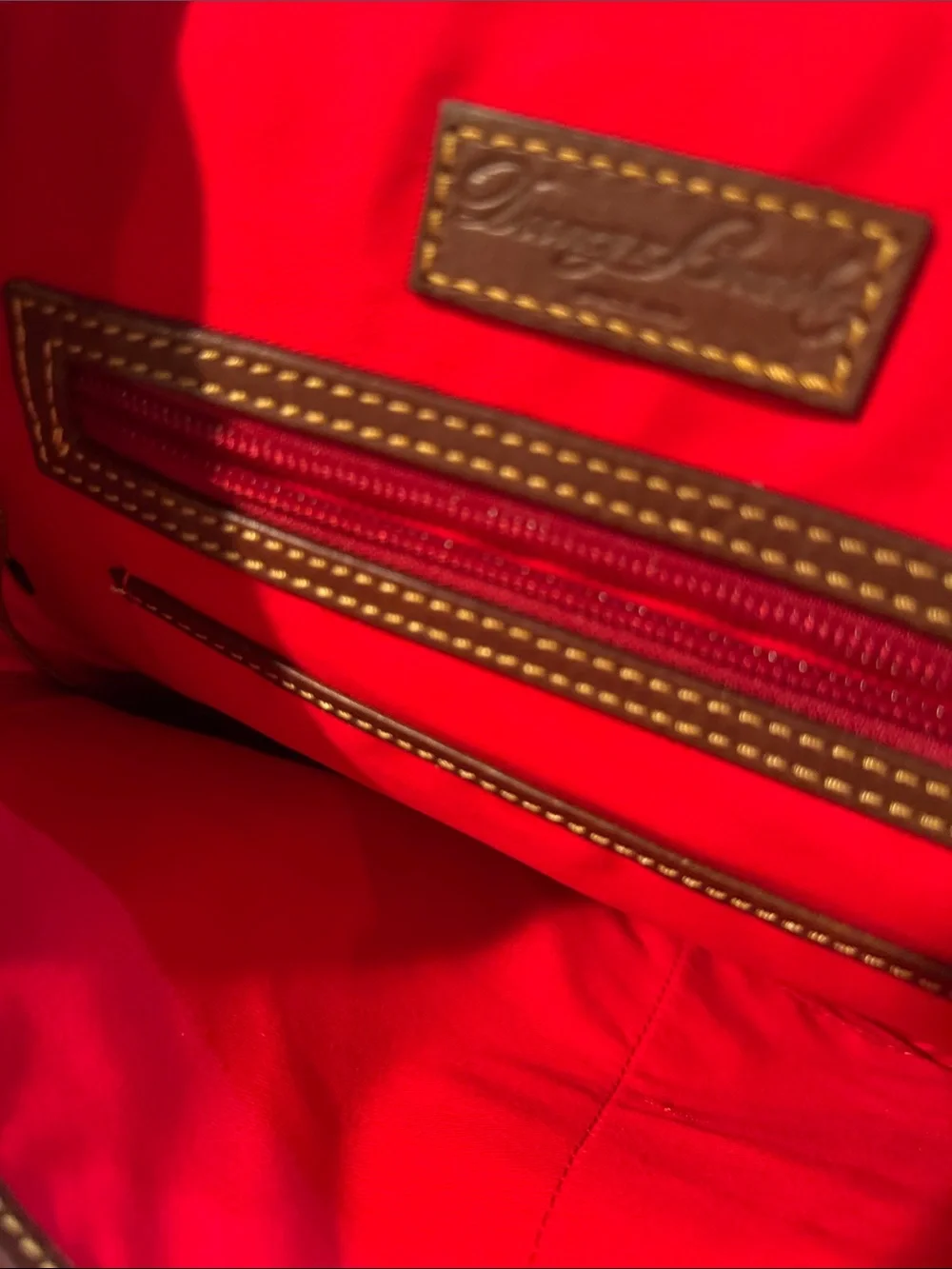 Dooney & Bourke Chocolate Brown Leather Dome Backpack
